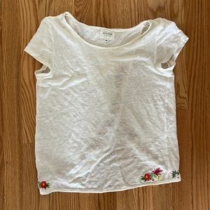 Sezane Open Back Shirt